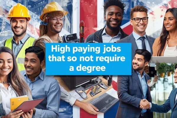 highest paying jobs UK without a degree