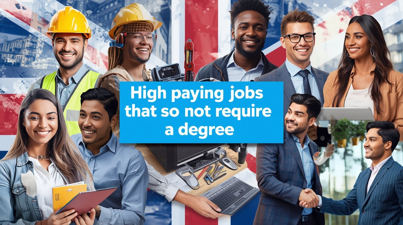 highest paying jobs UK without a degree