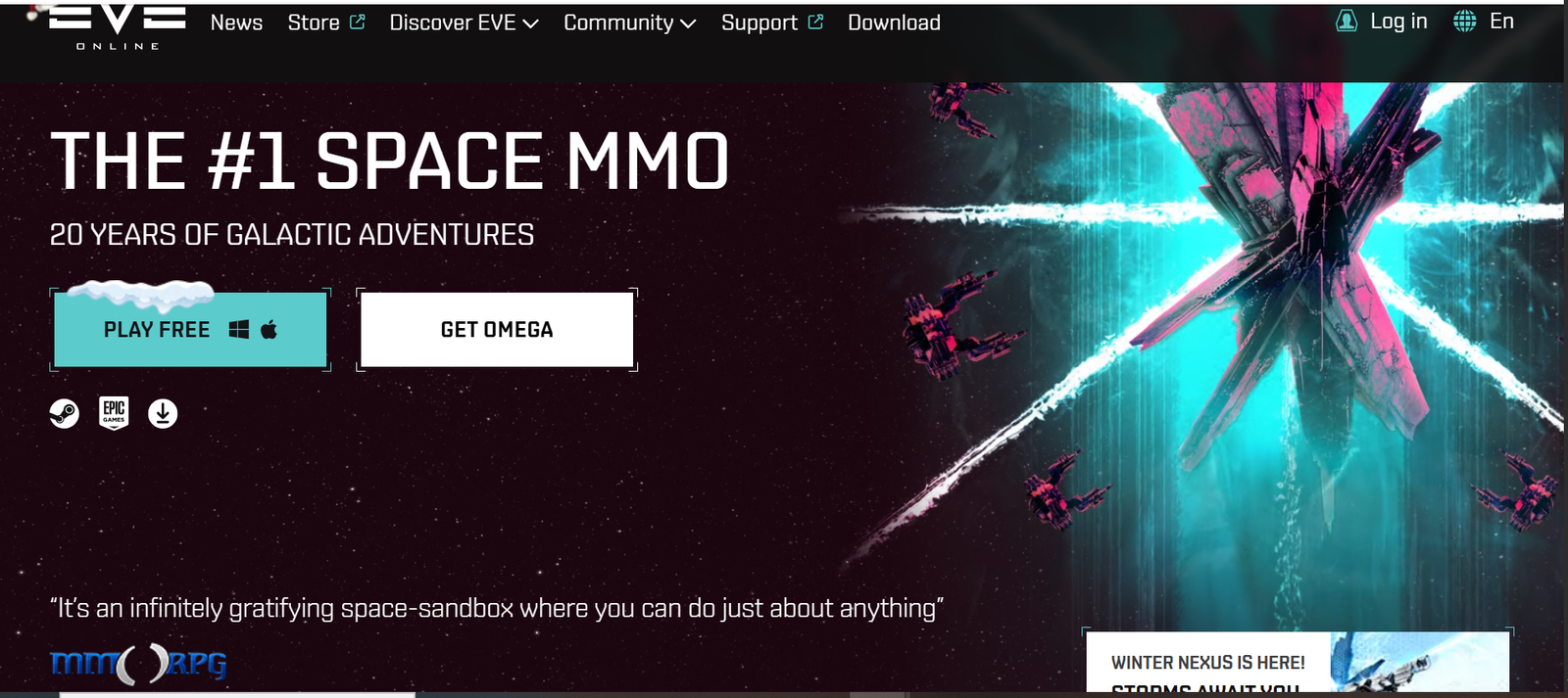EVE OnlineA real, long-running space MMORPG Developed by CCP Games Active since 2003