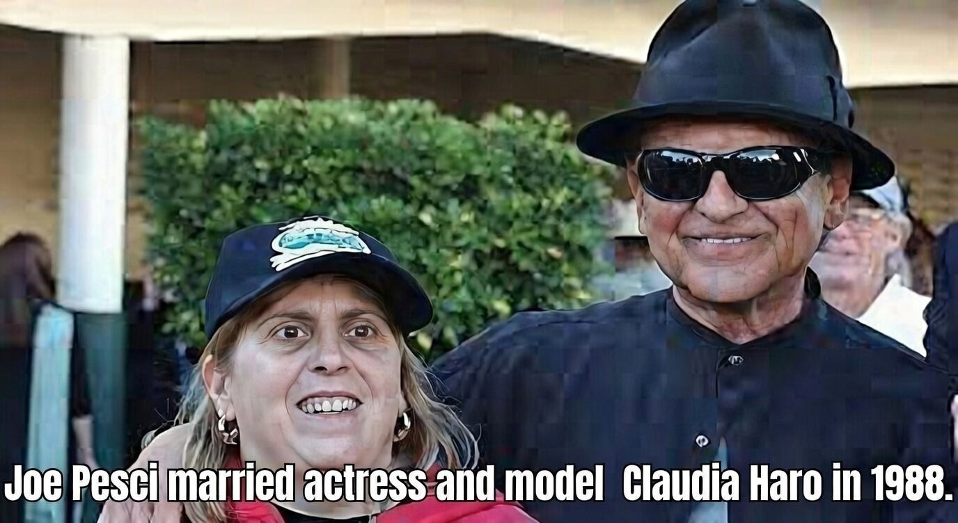 Joe Pesci married actress and model Claudia Haro in 1988.