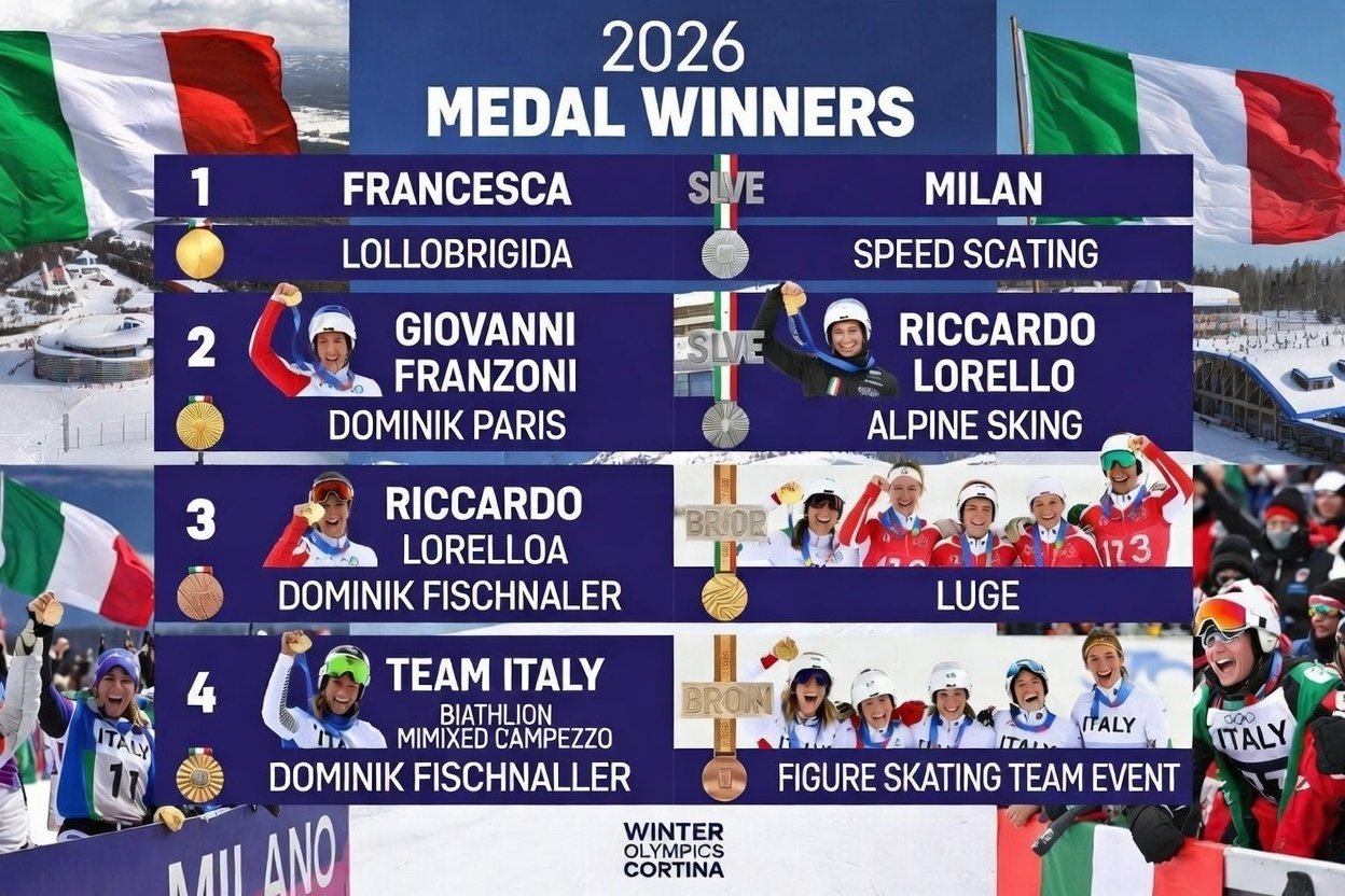 Milano Cortina 2026 Medal Standings