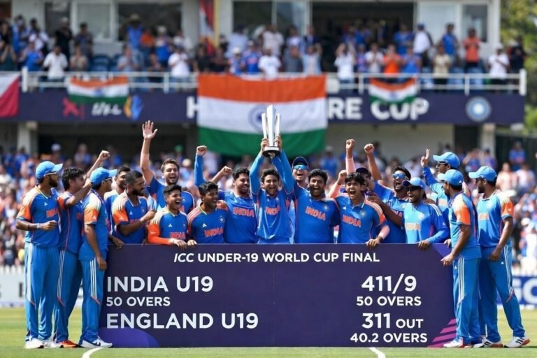 India National Cricket Team vs England Cricket Team Match Scorecard – U19 World Cup 2026 Final