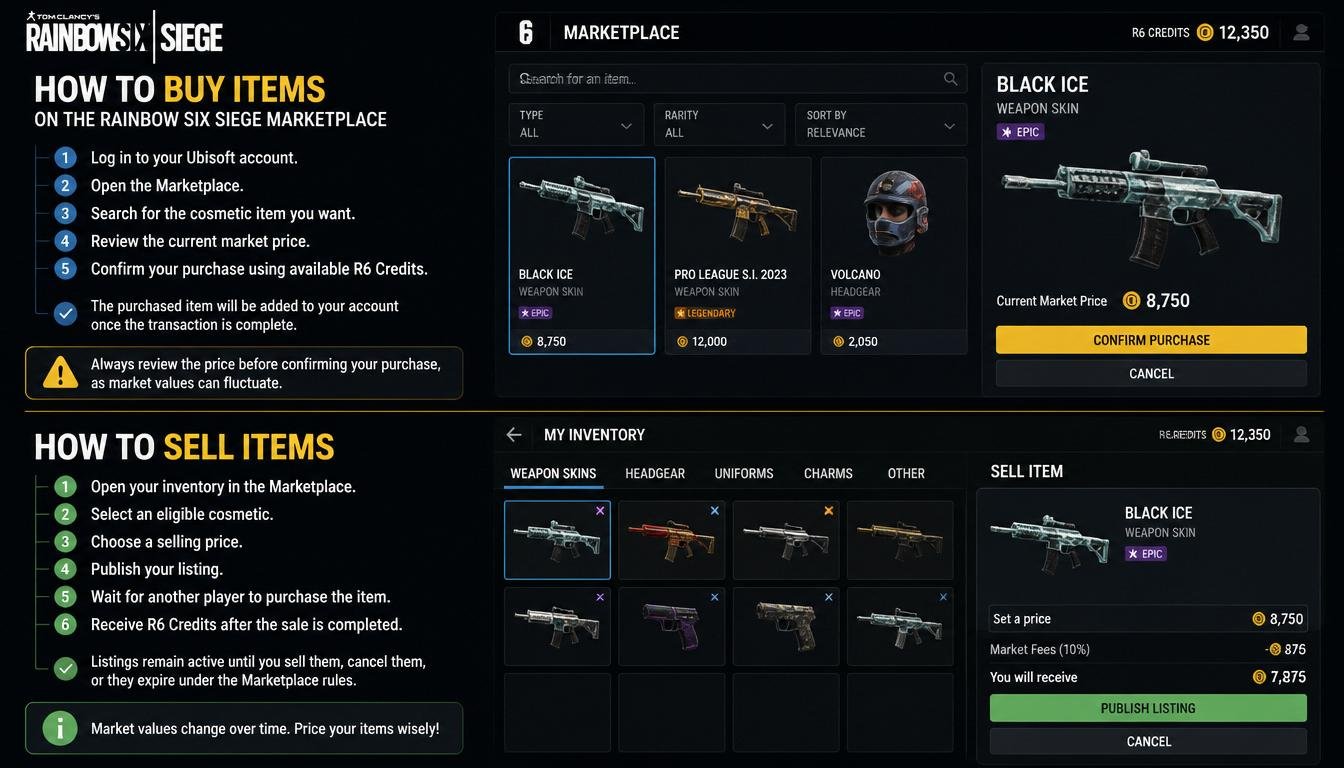 Rainbow Six Siege Marketplace buy or sall
